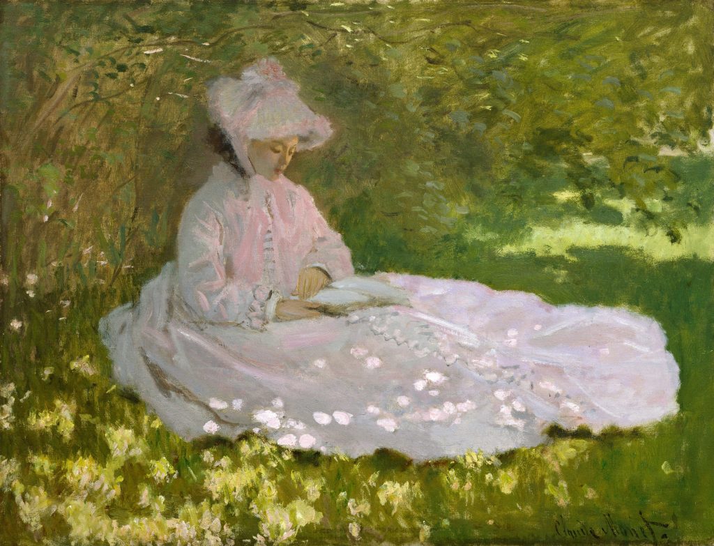 You will find the dabbing technique on a lot of Claude Monet paintings. It is best suited to explore the effects of color and light.